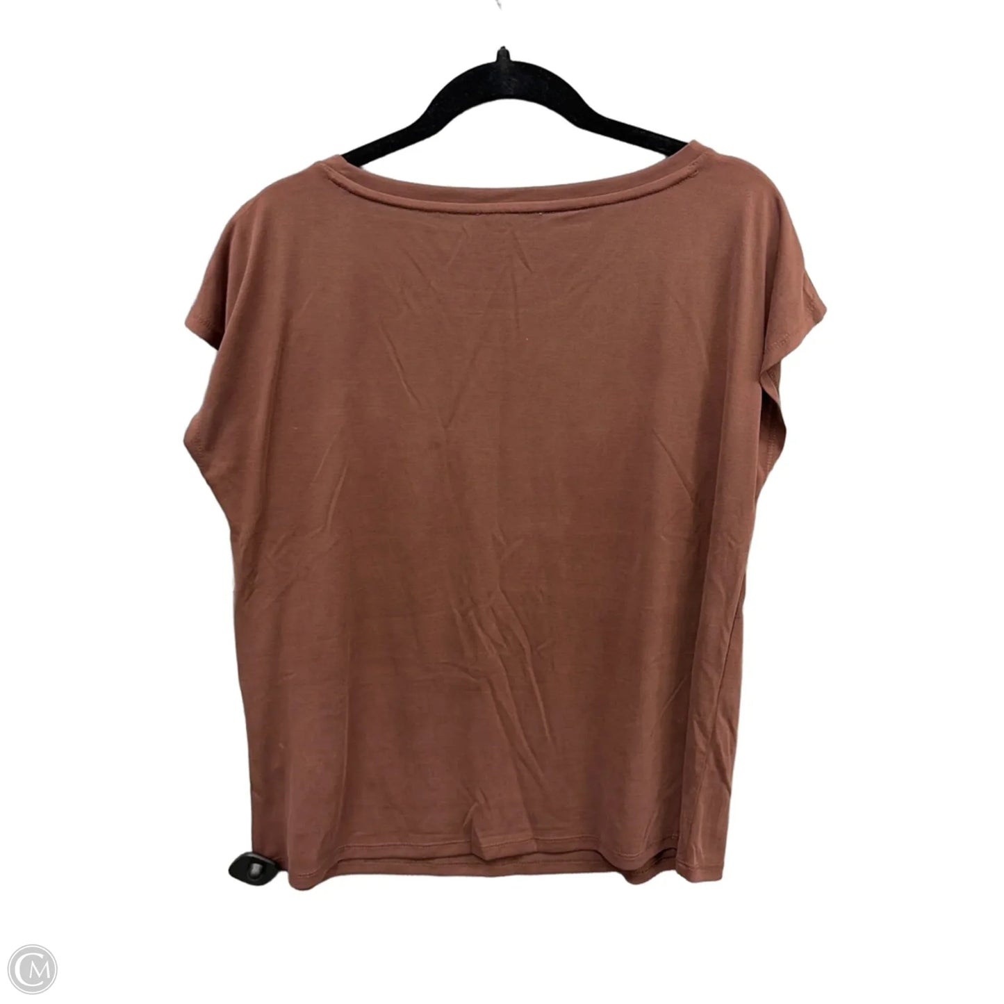 Top Short Sleeve By Maurices In Brown, Size: L