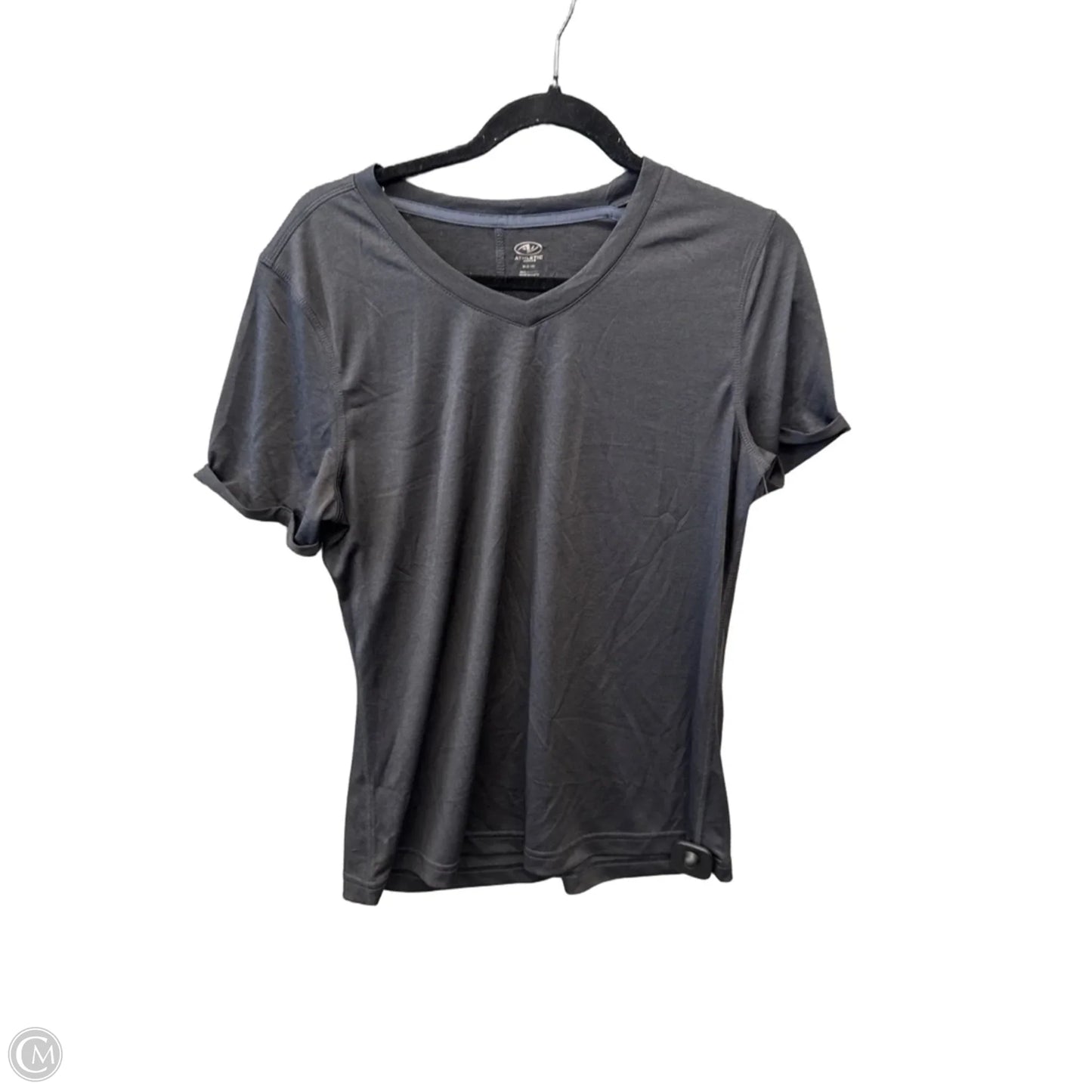 Athletic Top Short Sleeve By Athletic Works In Grey, Size: M