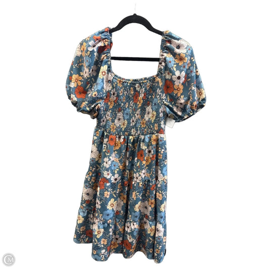 Dress Casual Midi By Shein In Floral Print, Size: Xl