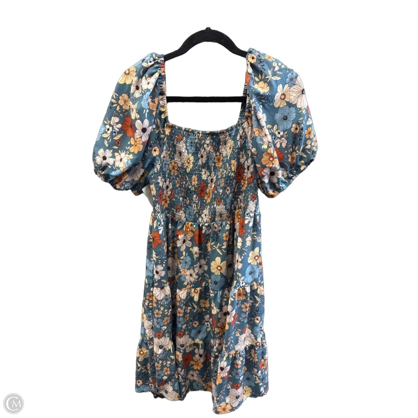 Dress Casual Midi By Shein In Floral Print, Size: Xl