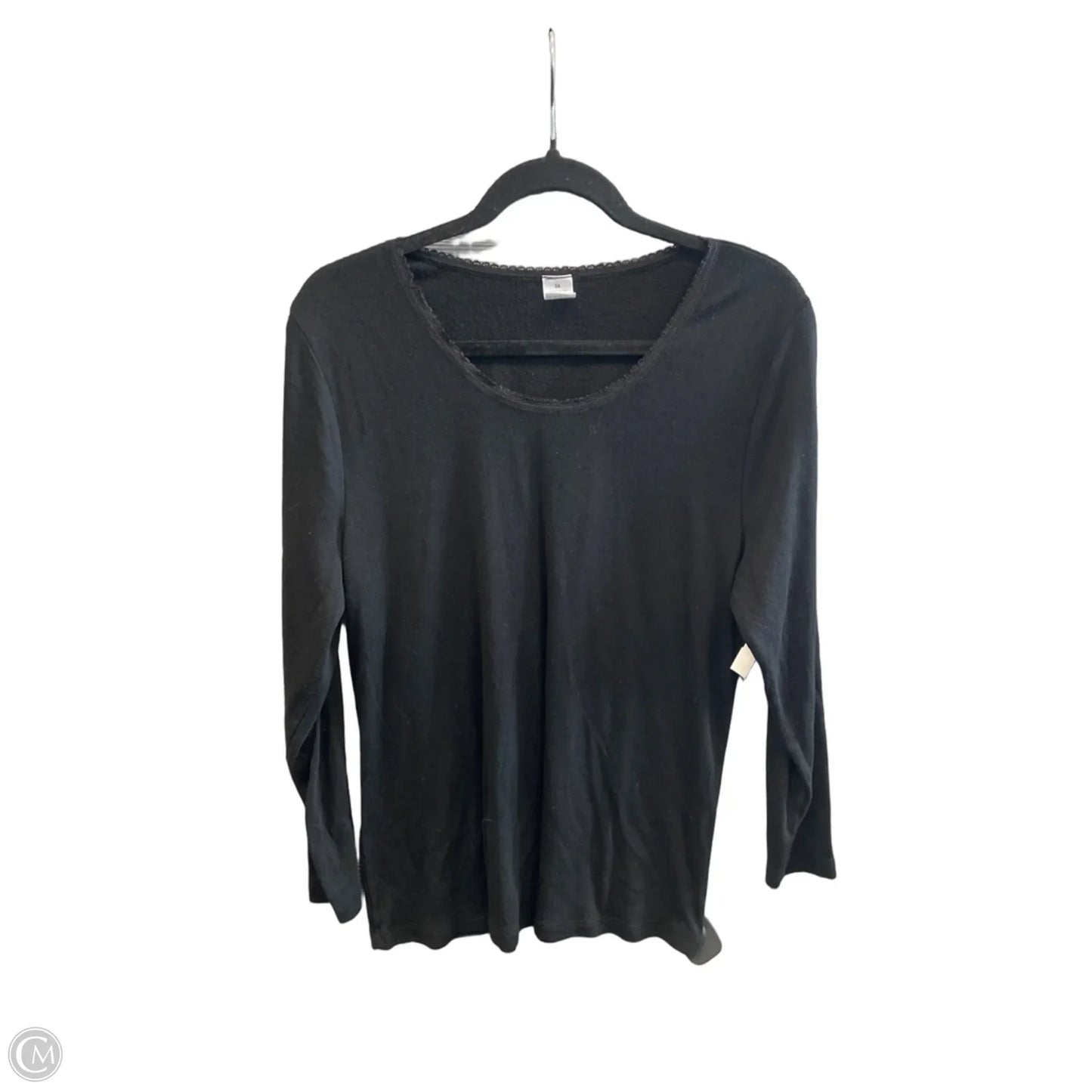 Top Long Sleeve Basic By Clothes Mentor In Black, Size: 3x