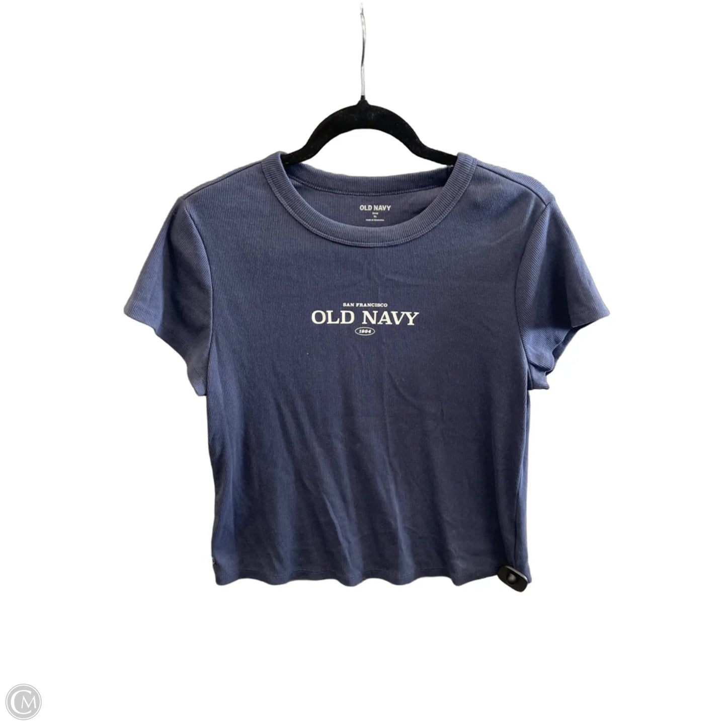 Top Short Sleeve By Old Navy In Blue, Size: Xl