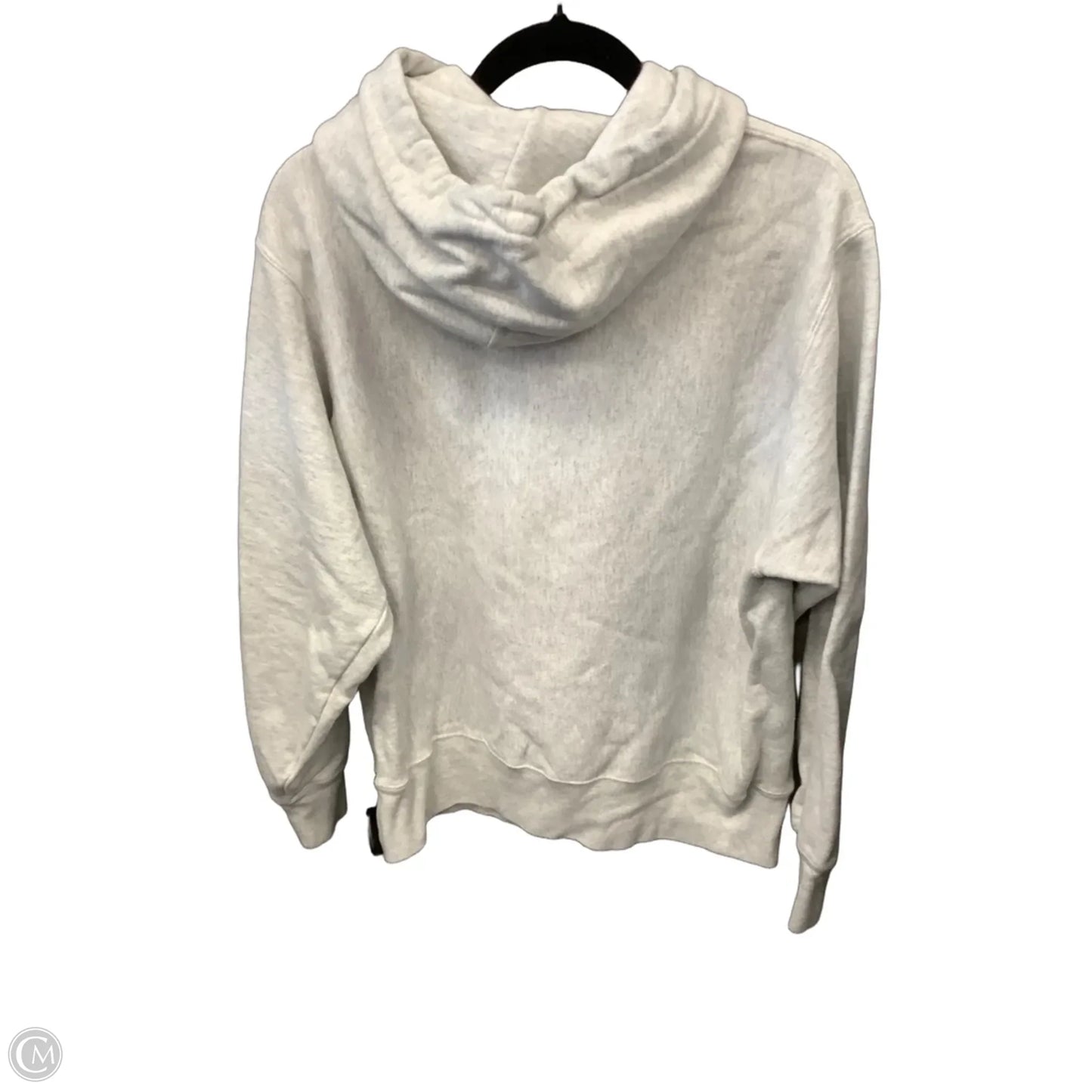 Sweatshirt Hoodie By Champion In Grey, Size: M