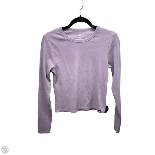 Top Long Sleeve By Under Armour In Purple, Size: L