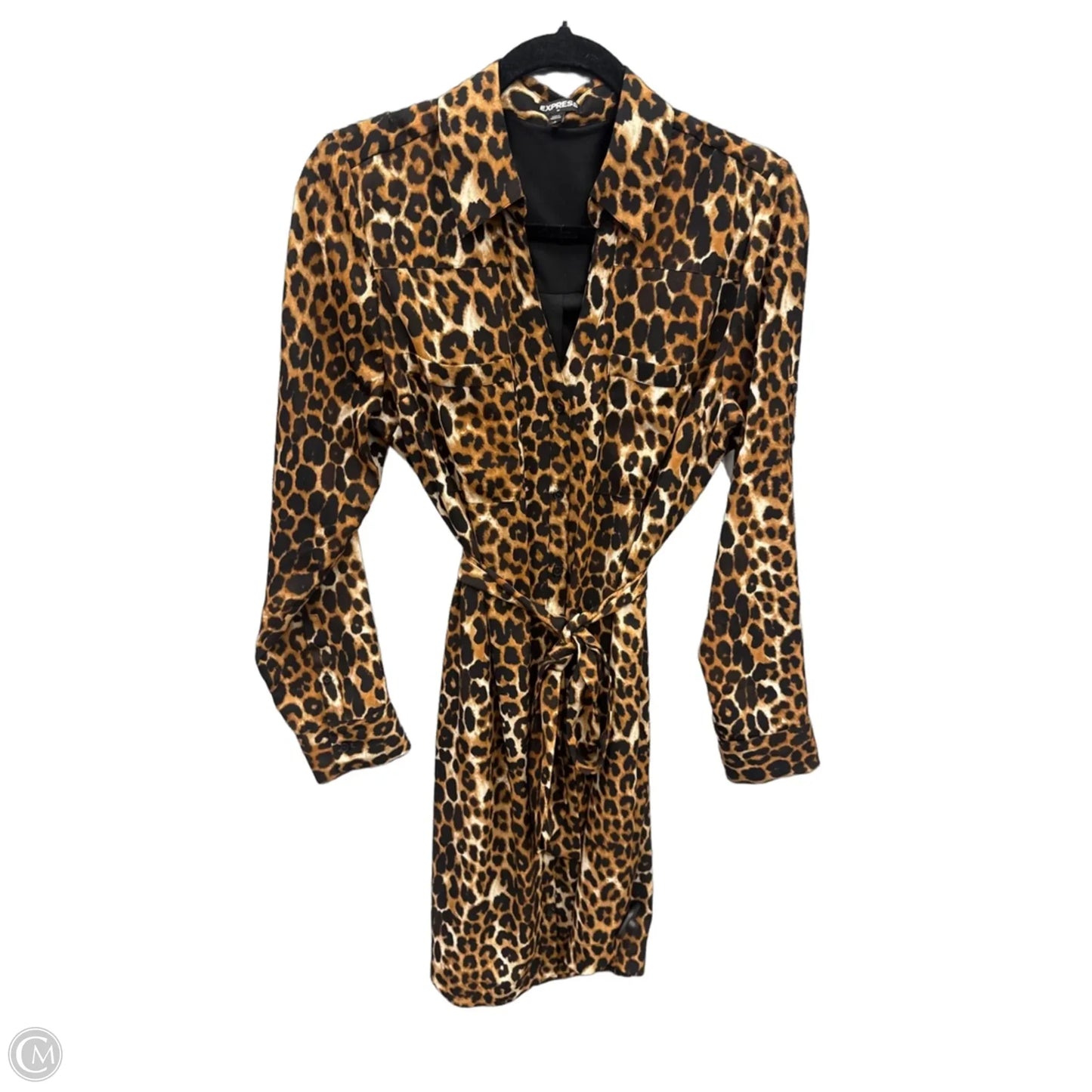 Dress Work By Express In Animal Print, Size: L