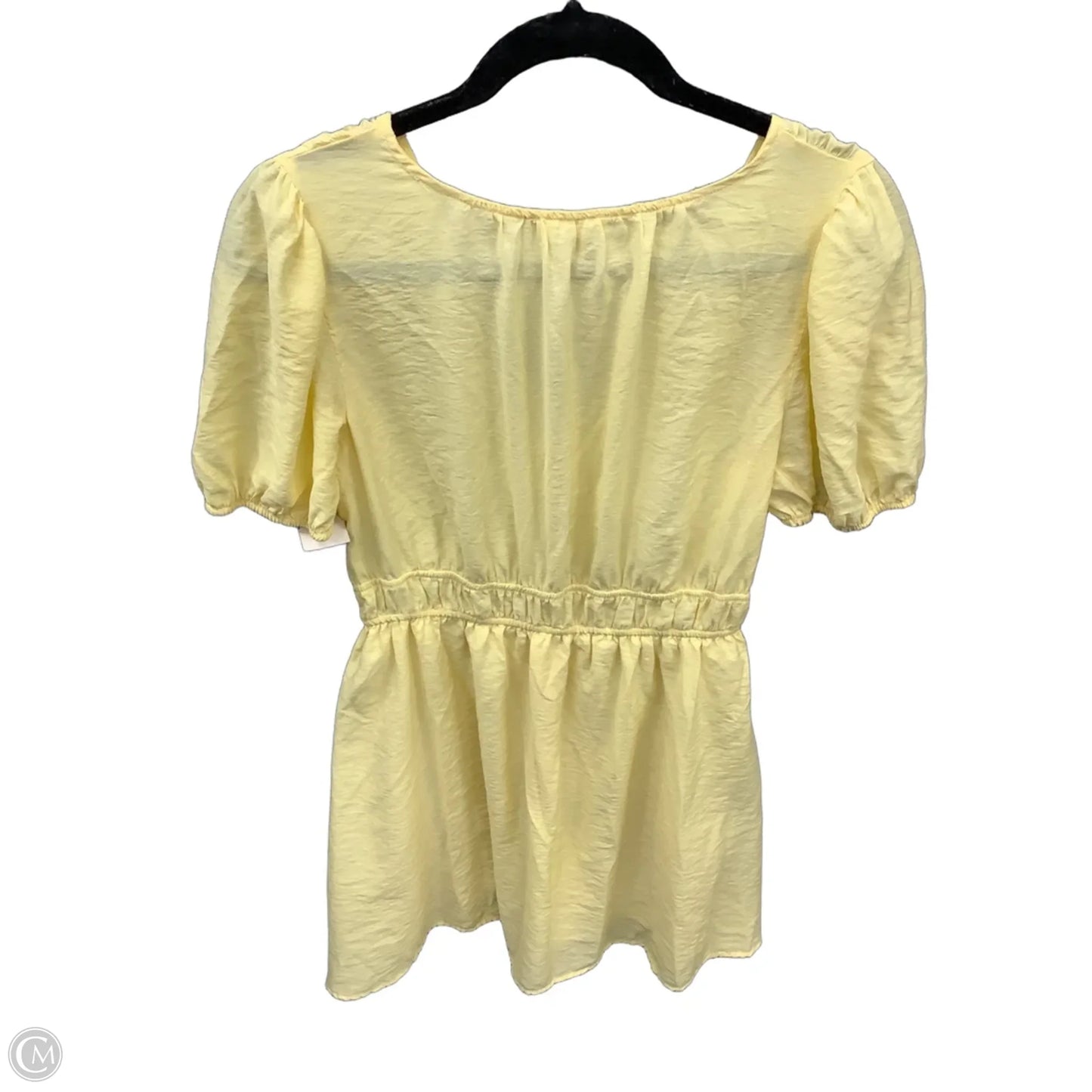 Dress Casual Short By Blu Pepper In Yellow, Size: L