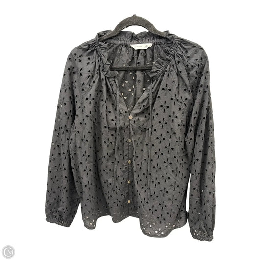 Top Long Sleeve By Nine West In Black, Size: Xl
