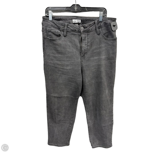 Jeans Boyfriend By Ava & Viv In Black Denim, Size: 14