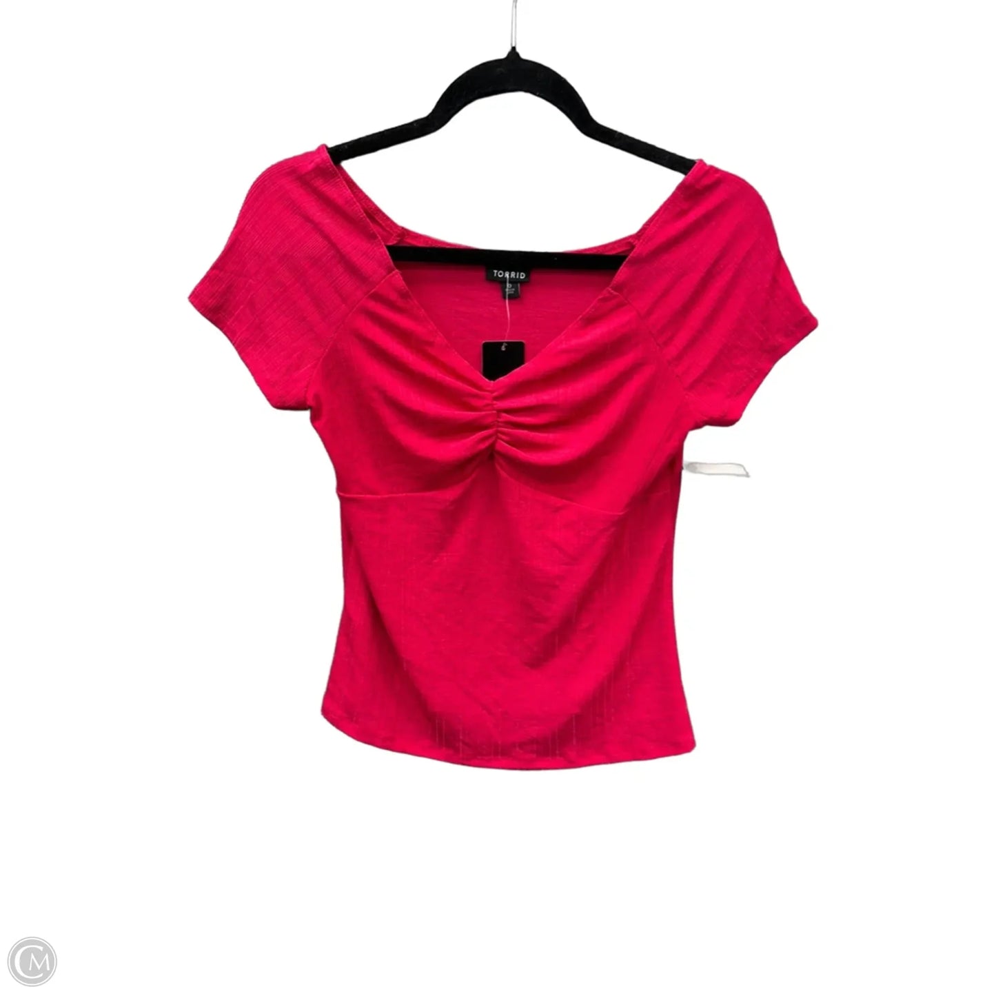 Top Short Sleeve By Torrid In Pink, Size: Xl