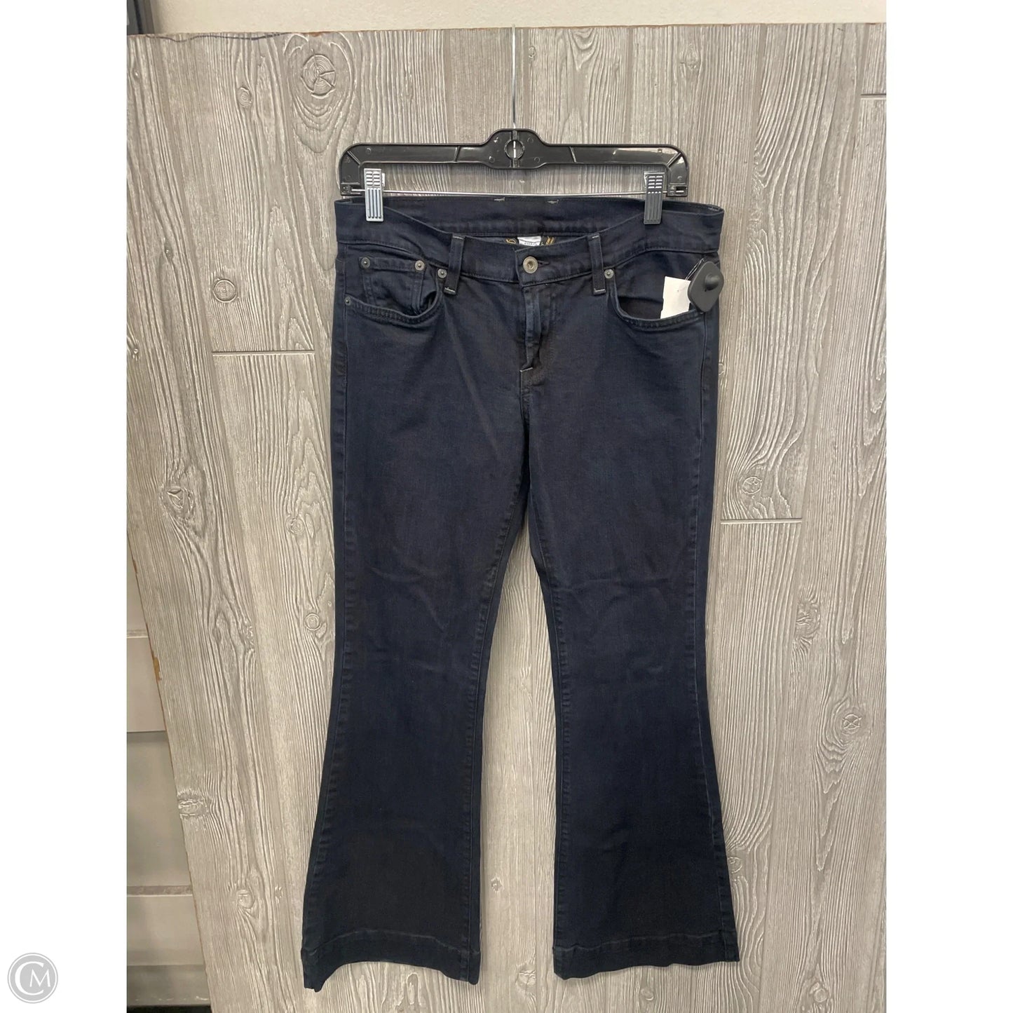Jeans Flared By Lucky Brand In Black Denim, Size: 8