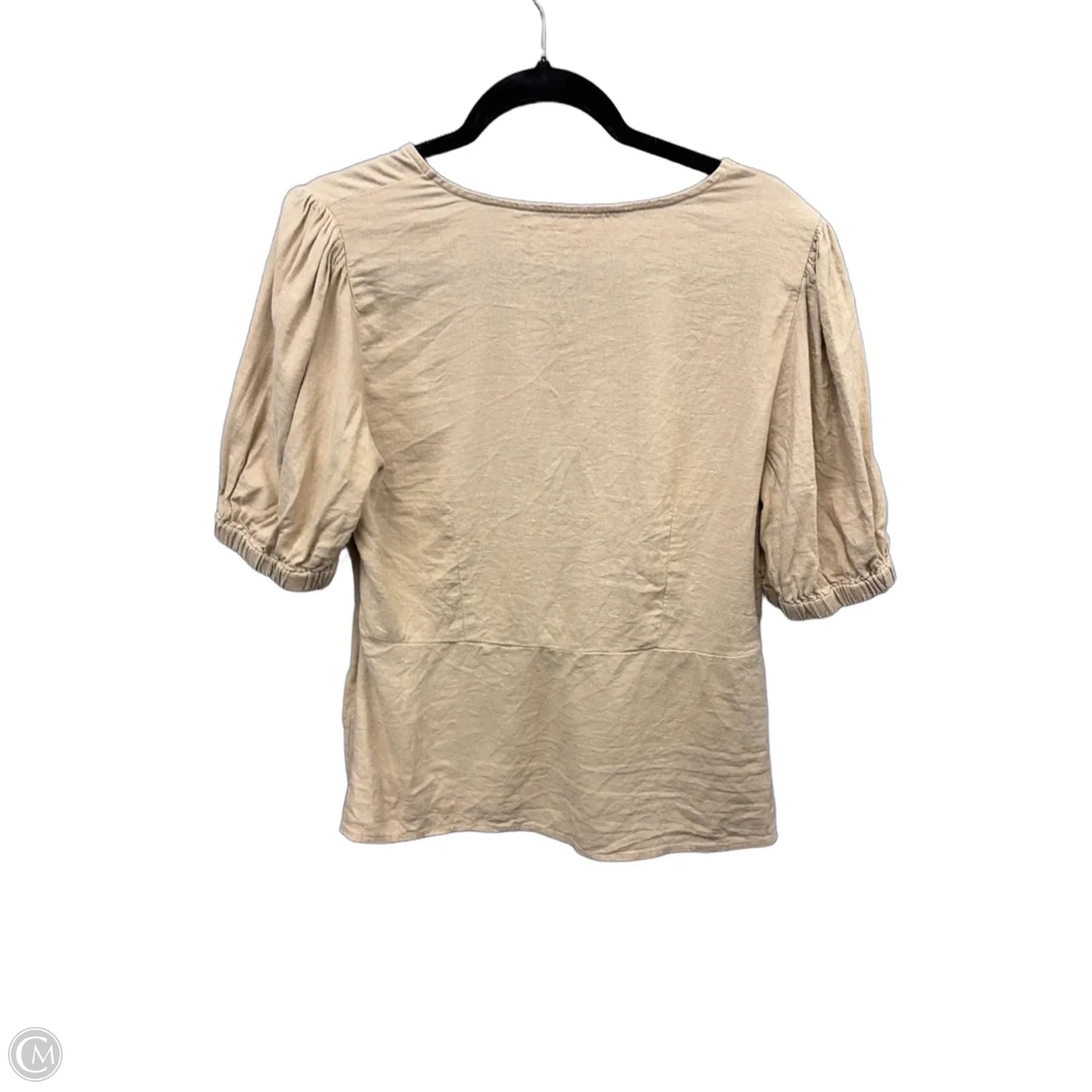 Top Short Sleeve By Michael By Michael Kors In Beige, Size: M