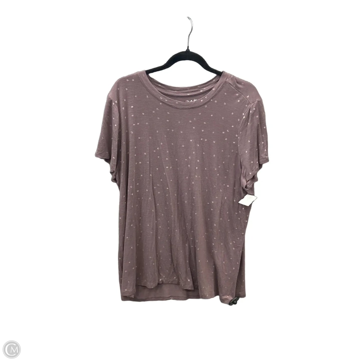 Top Short Sleeve By Maurices In Mauve, Size: 1x