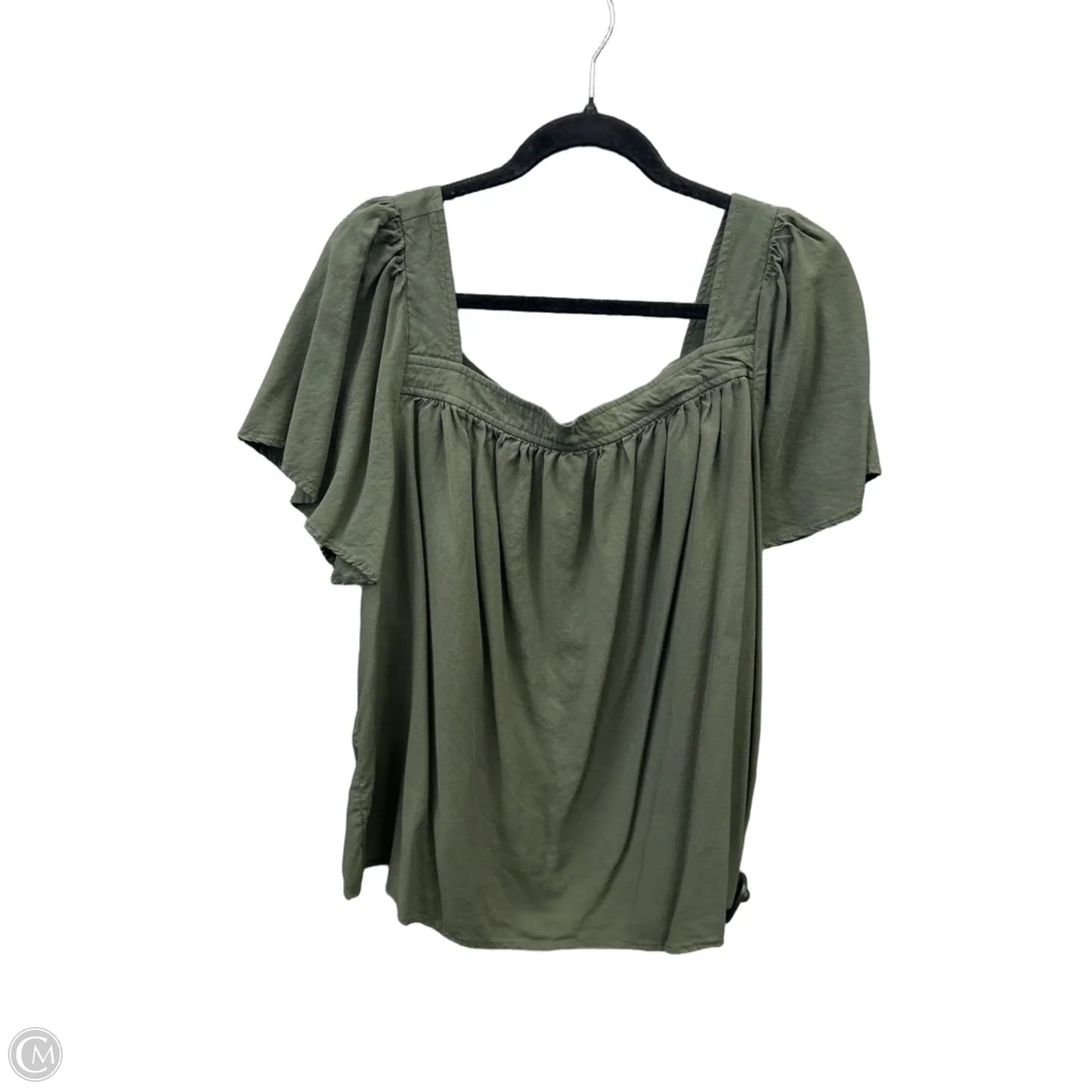 Top Short Sleeve By Torrid In Green, Size: 2x