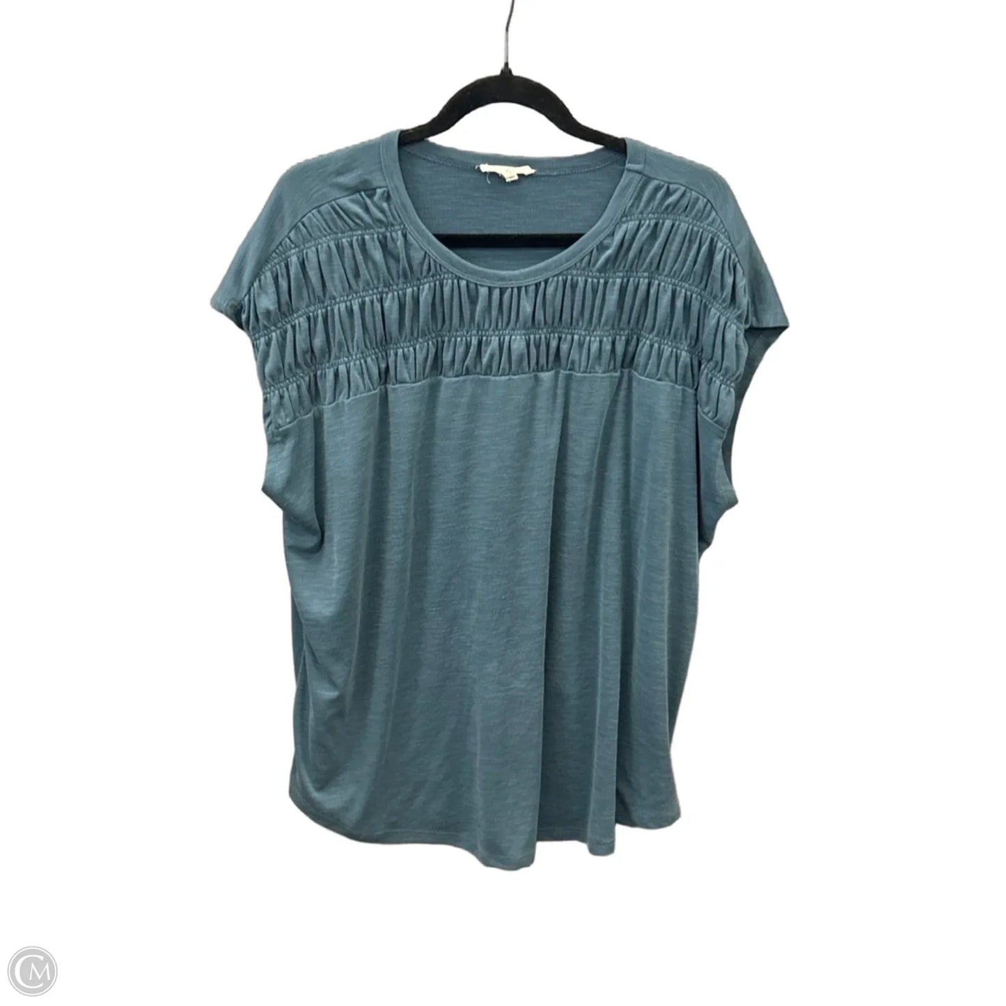 Top Short Sleeve By Maurices In Blue, Size: 1x