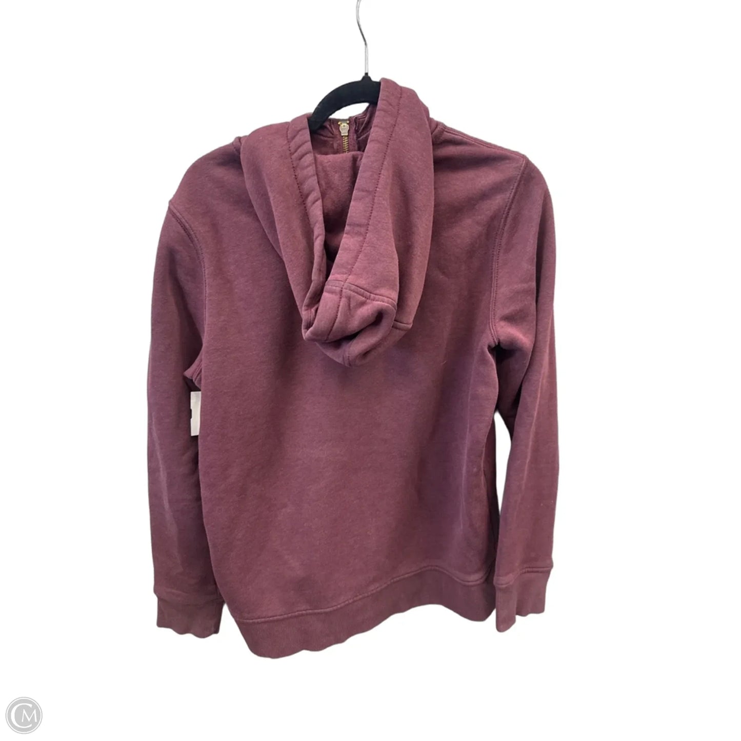 Sweatshirt Hoodie By Carhartt In Maroon, Size: L