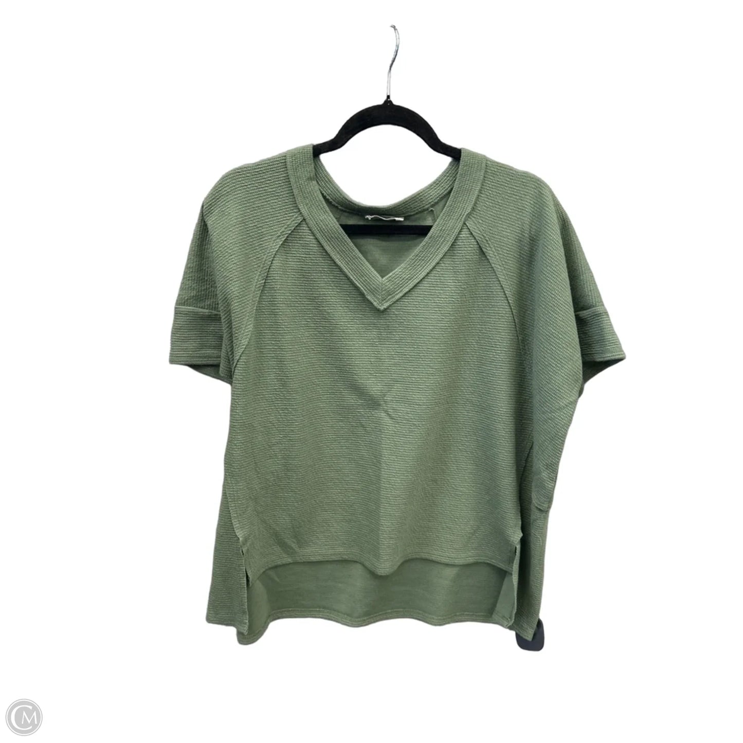 Top Short Sleeve By Charlotte Avery In Green, Size: L