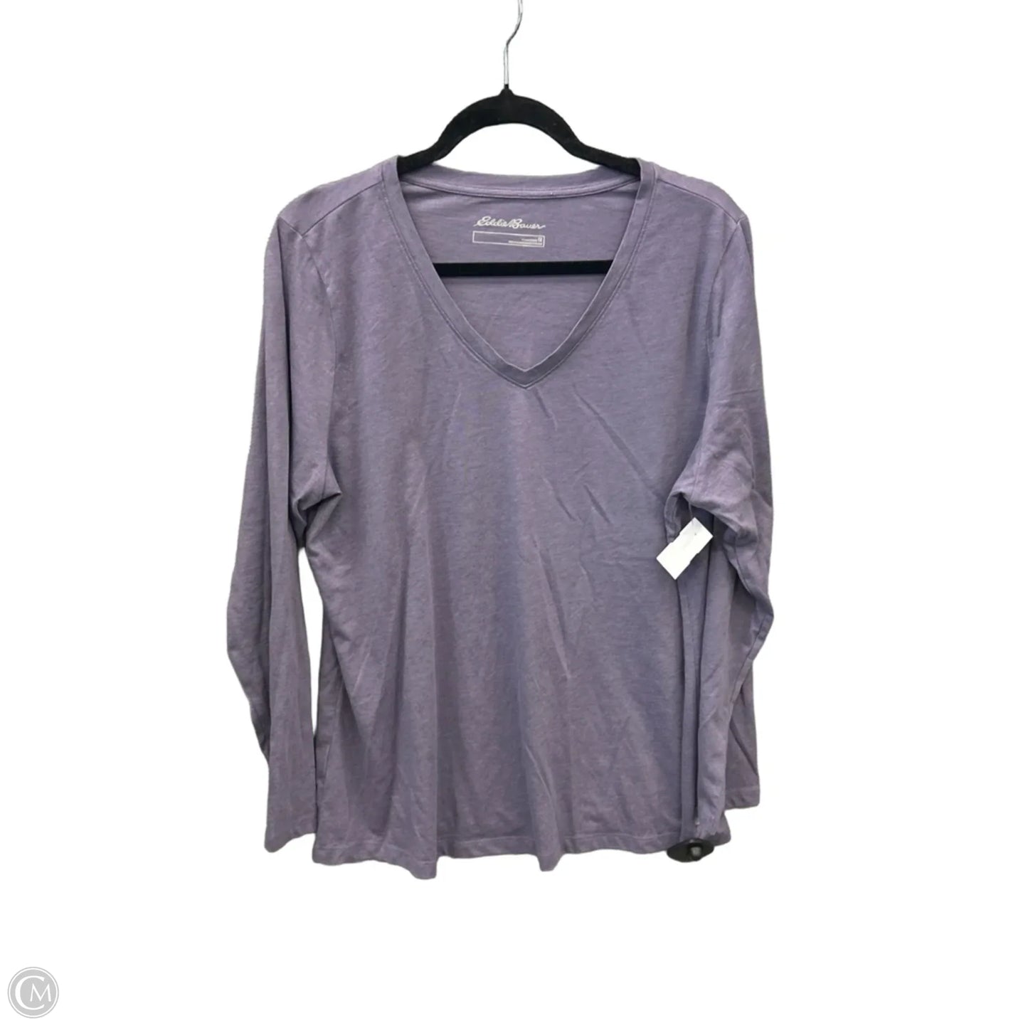Top Long Sleeve By Eddie Bauer In Purple, Size: 1x