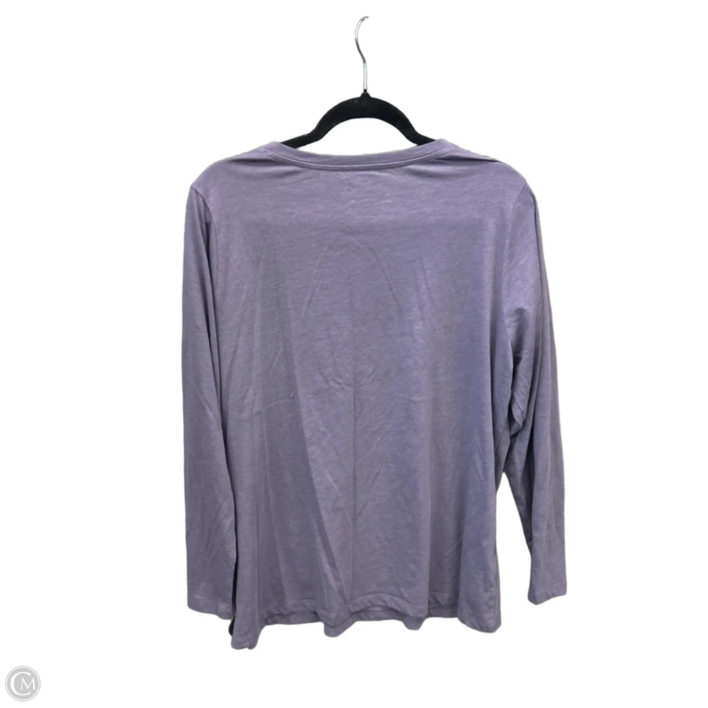 Top Long Sleeve By Eddie Bauer In Purple, Size: 1x