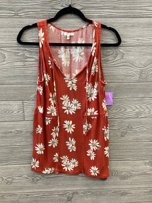 Top Sleeveless By Maurices In Orange, Size: M