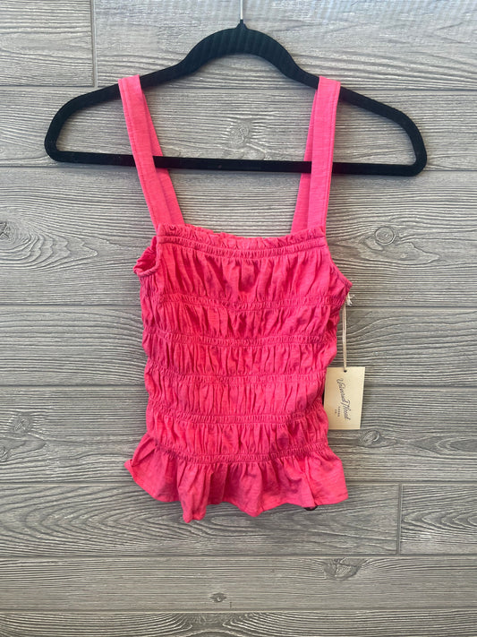 Pink Top Sleeveless Universal Thread, Size M