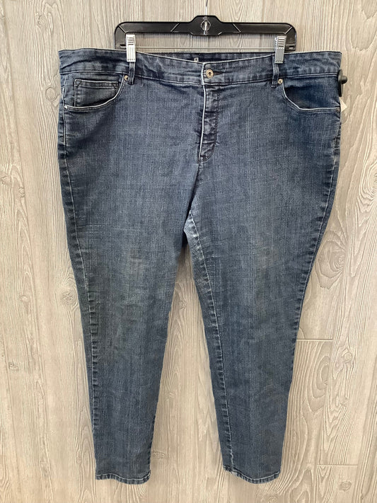 Blue Denim Jeans Straight Liz Claiborne, Size 22