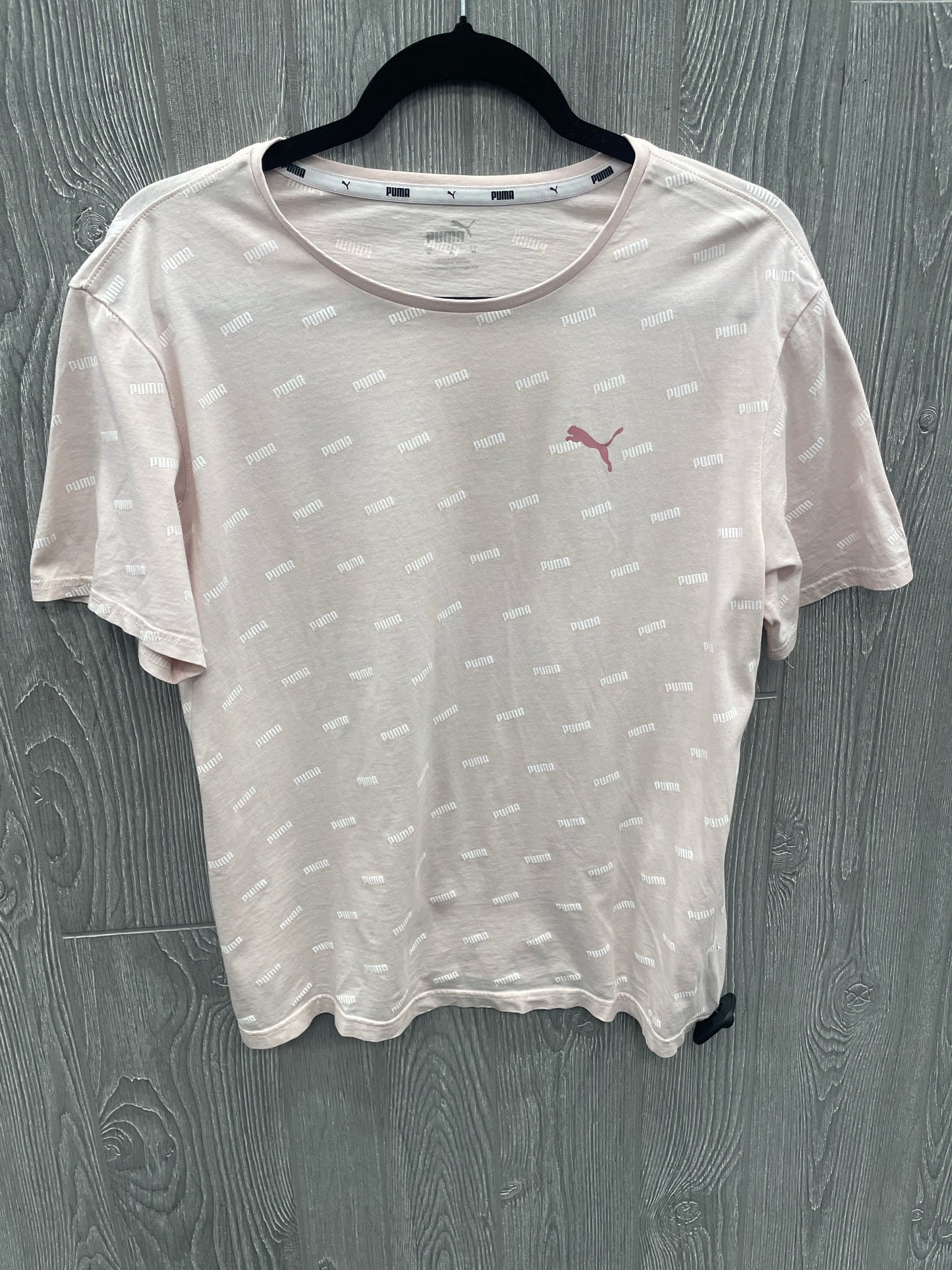 Top Short Sleeve By Puma In Pink, Size: M