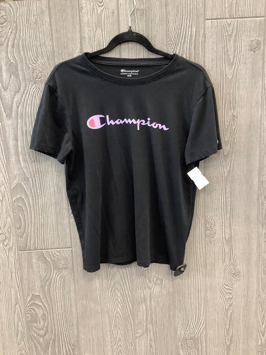 Black Top Short Sleeve Champion, Size M