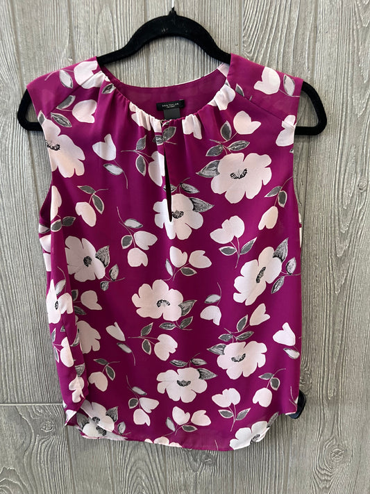 Purple Top Sleeveless Ann Taylor, Size Xs