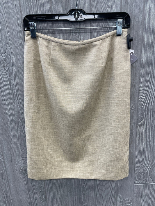 Skirt Mini & Short By Kasper In Gold, Size: 4