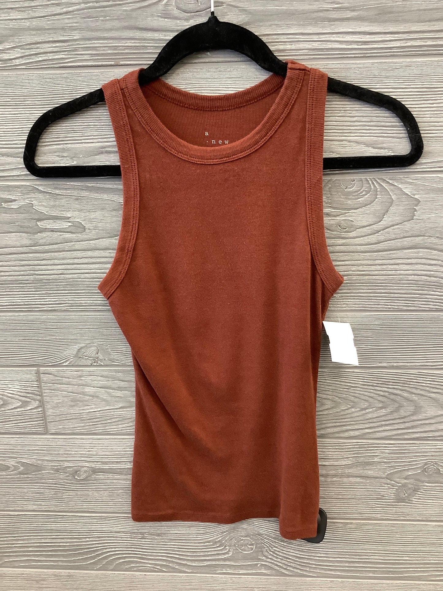 Top Sleeveless By A New Day In Brown, Size: S