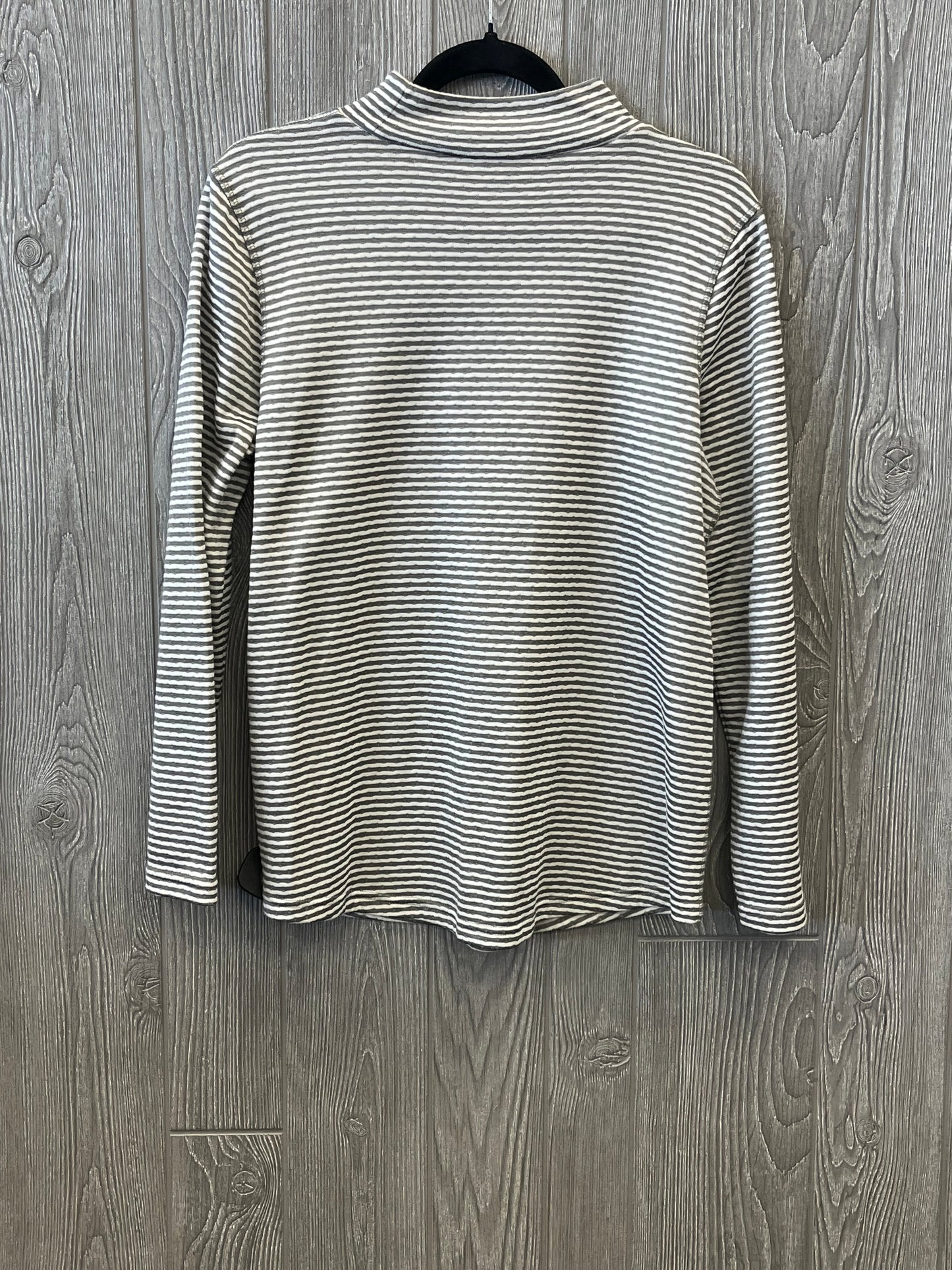 Top Long Sleeve By Chicos In Striped Pattern, Size: M