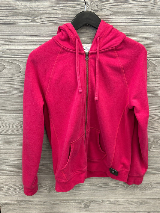 Sweatshirt Hoodie By Champion In Pink, Size: M