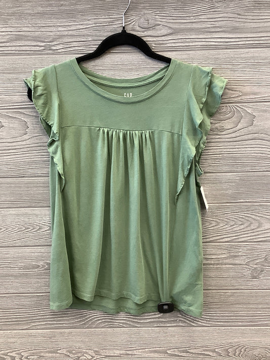 Top Sleeveless By Gap In Green, Size: S