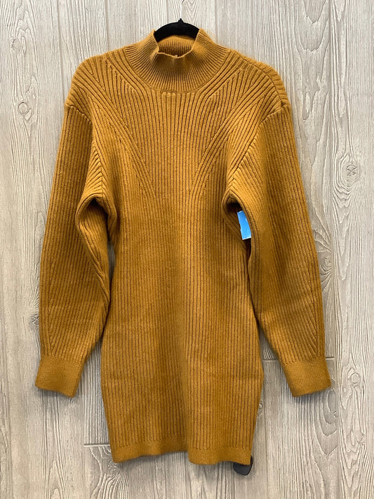 Dress Sweater By H&m In Yellow, Size: M