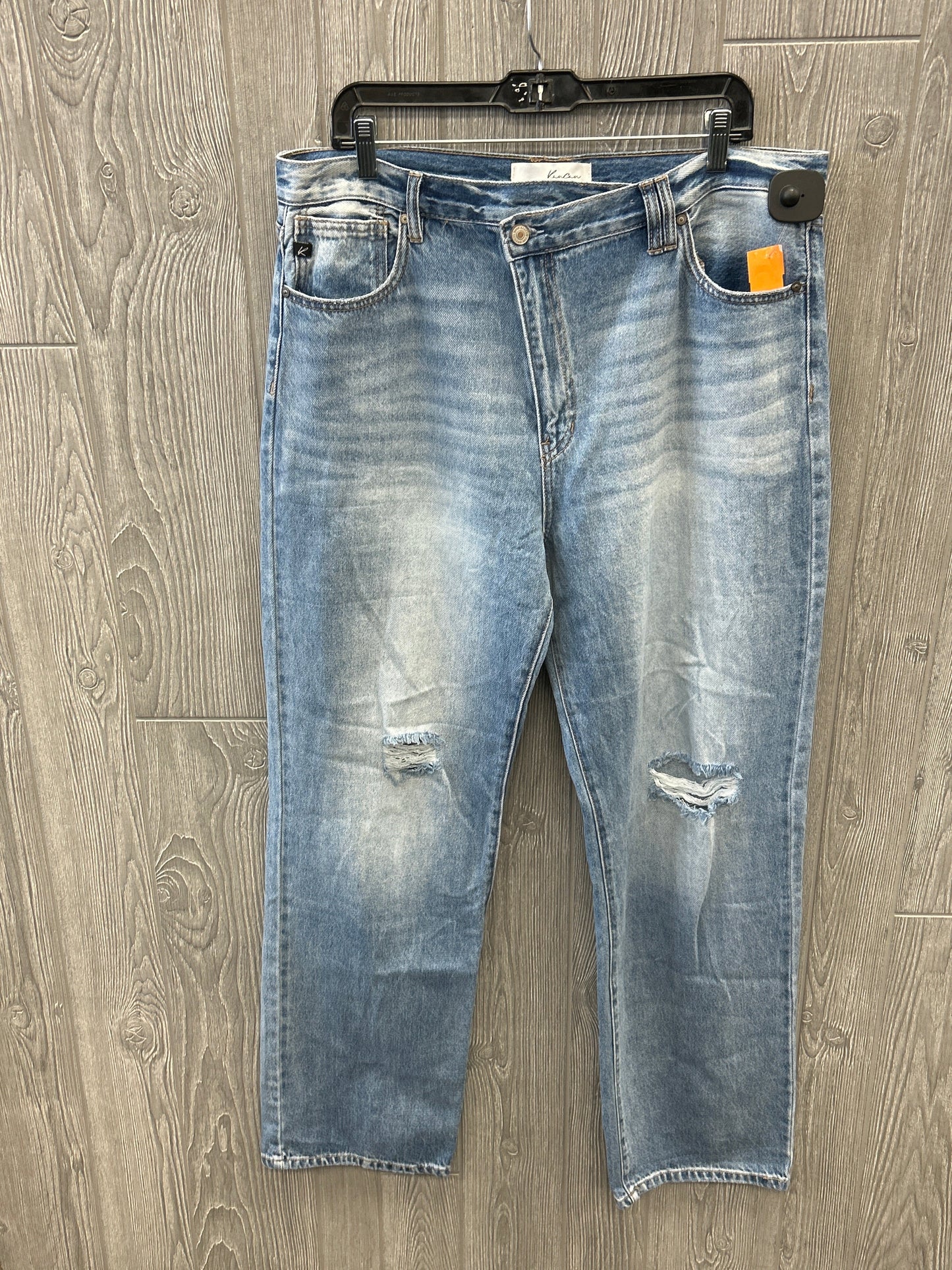 Jeans Boot Cut By Kancan In Blue, Size: 16