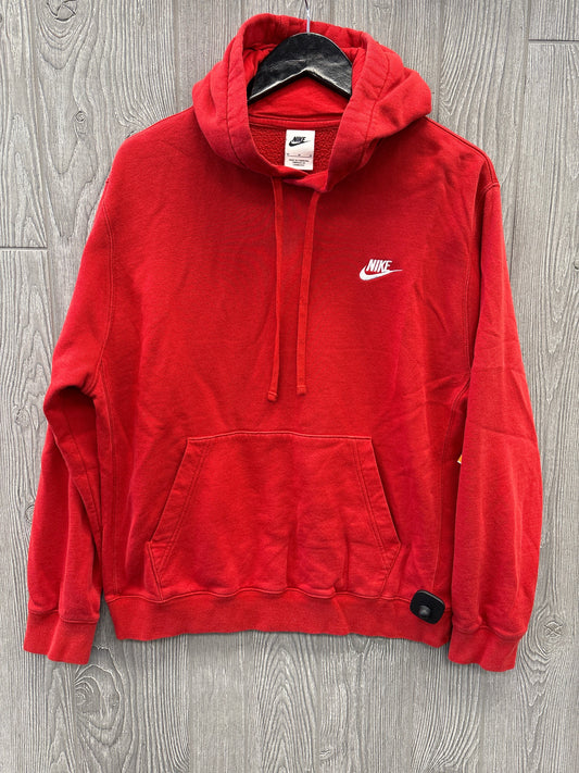 Sweatshirt Hoodie By Nike Apparel In Red, Size: M