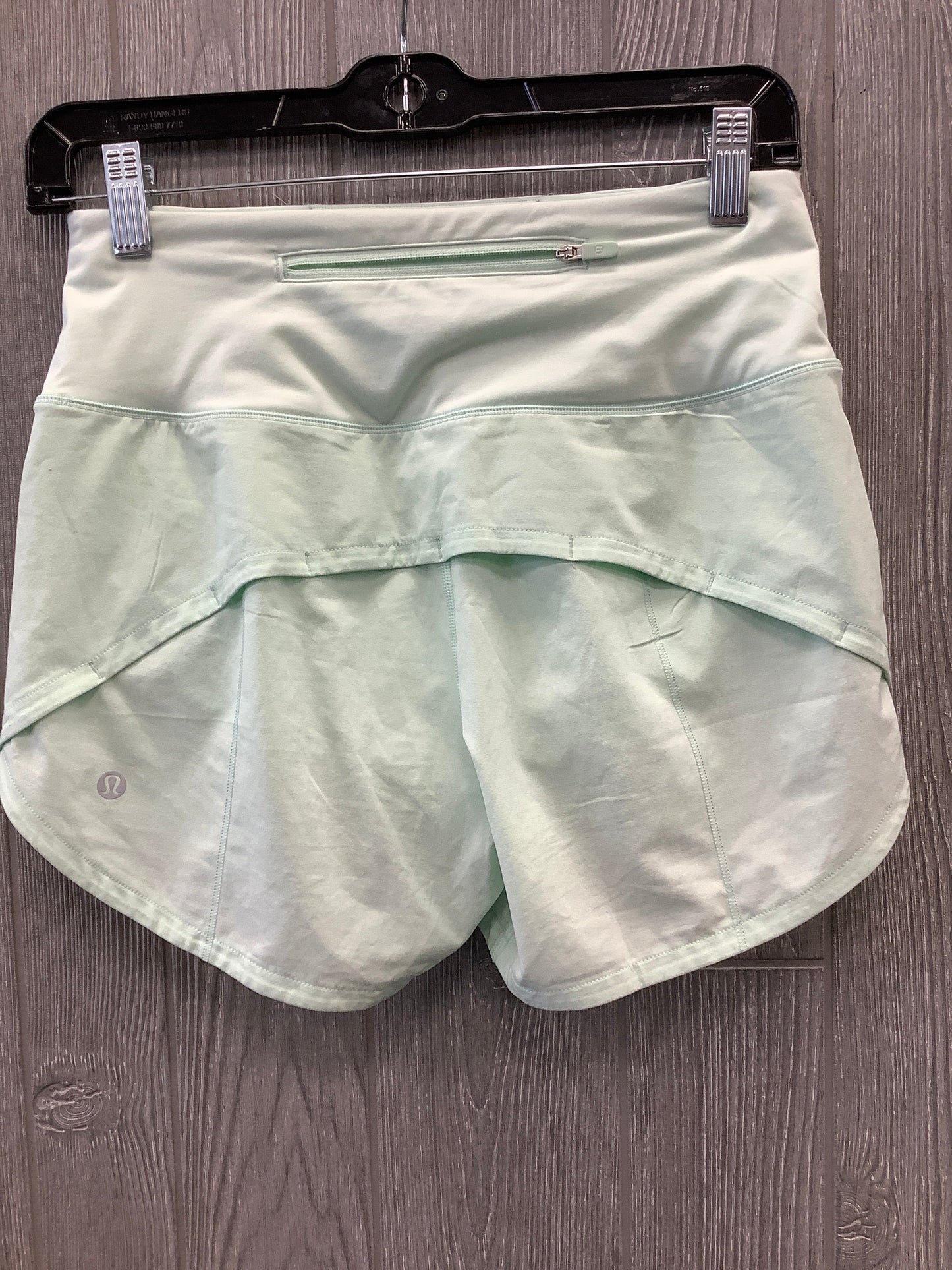 Athletic Shorts By Lululemon In Green, Size: 4