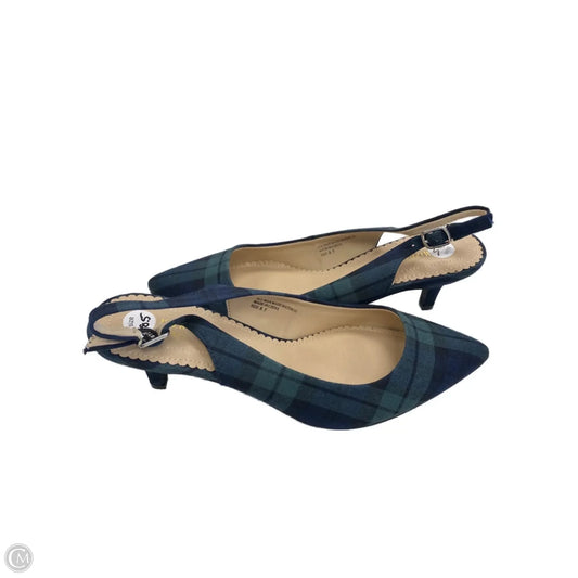 Shoes Heels Kitten By Isaac Mizrahi In Plaid Pattern, Size: 8.5