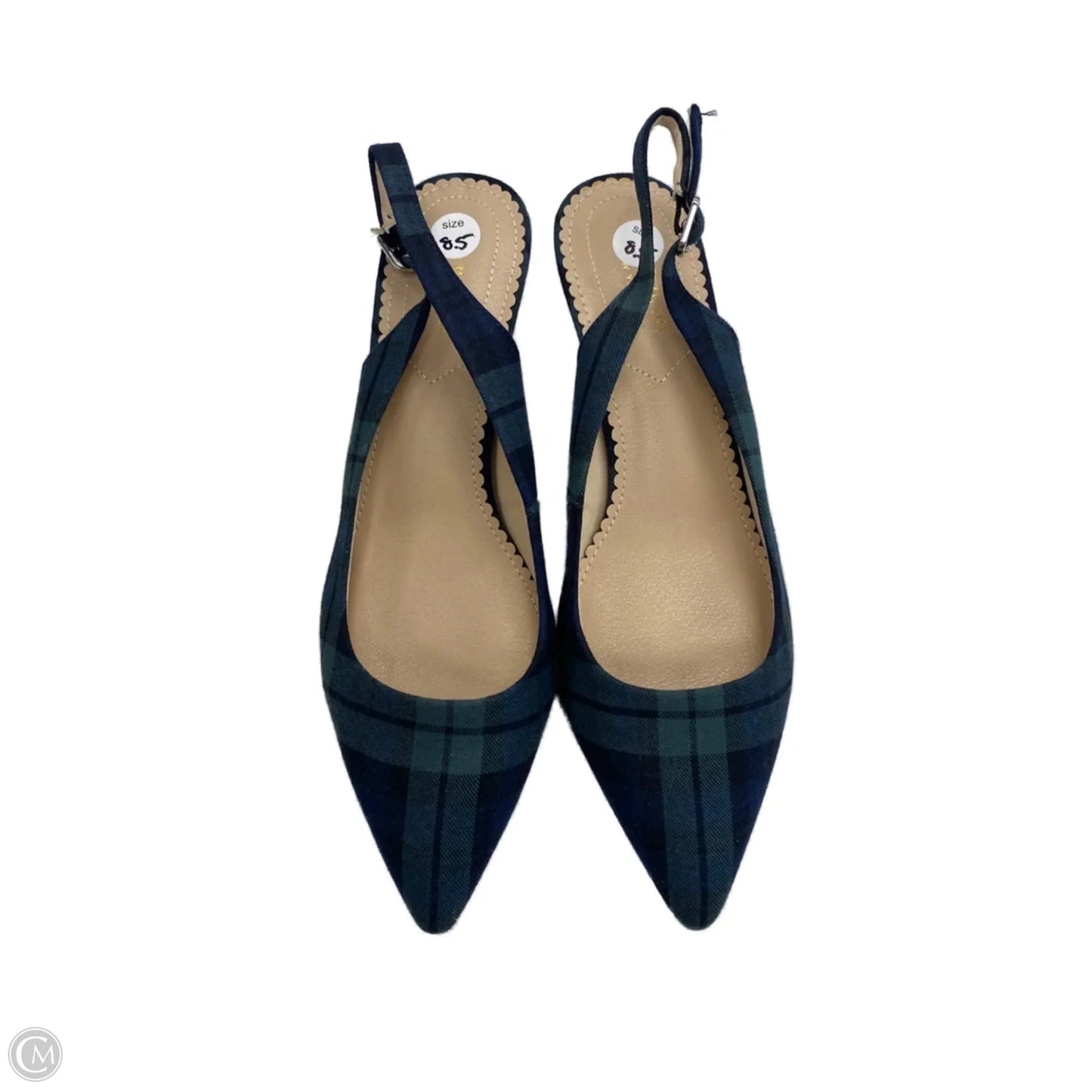 Shoes Heels Kitten By Isaac Mizrahi In Plaid Pattern, Size: 8.5