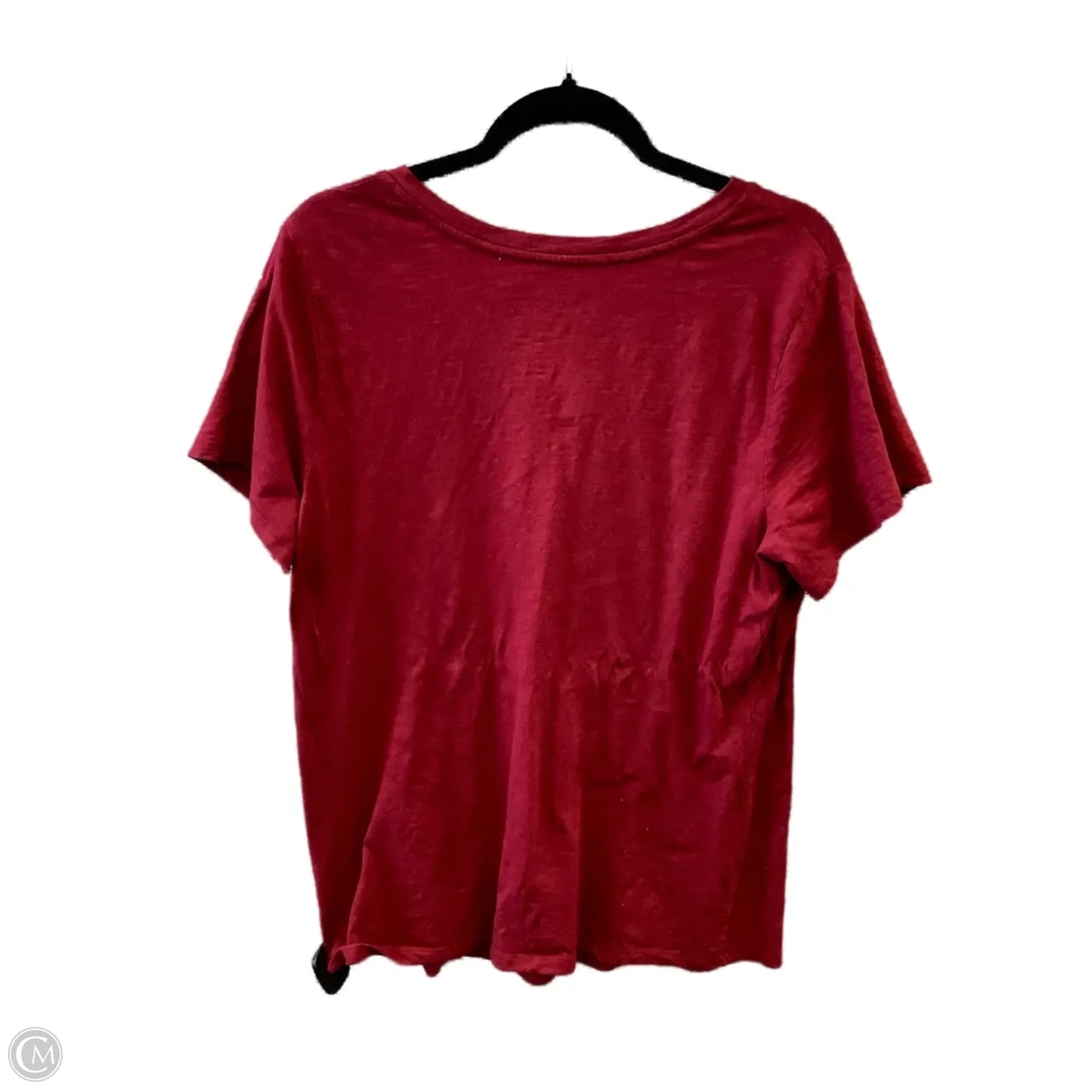 Top Short Sleeve Basic By Universal Thread In Red, Size: Xxl