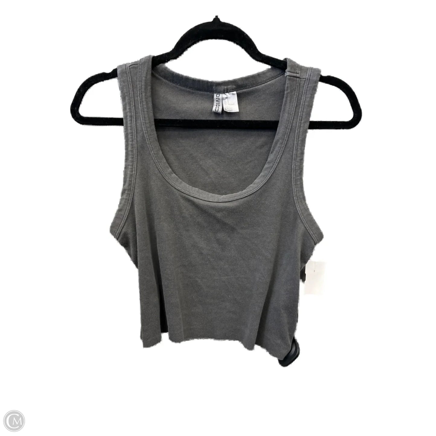 Top Sleeveless By Divided In Grey, Size: L