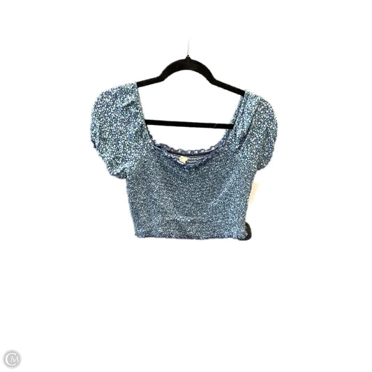 Top Short Sleeve By Aerie In Blue, Size: S