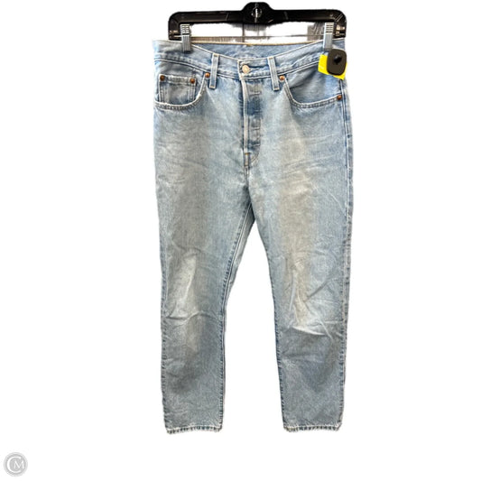 Jeans Straight By Levis In Blue Denim, Size: 10