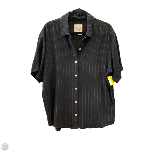 Top Short Sleeve By Chaser In Black, Size: M