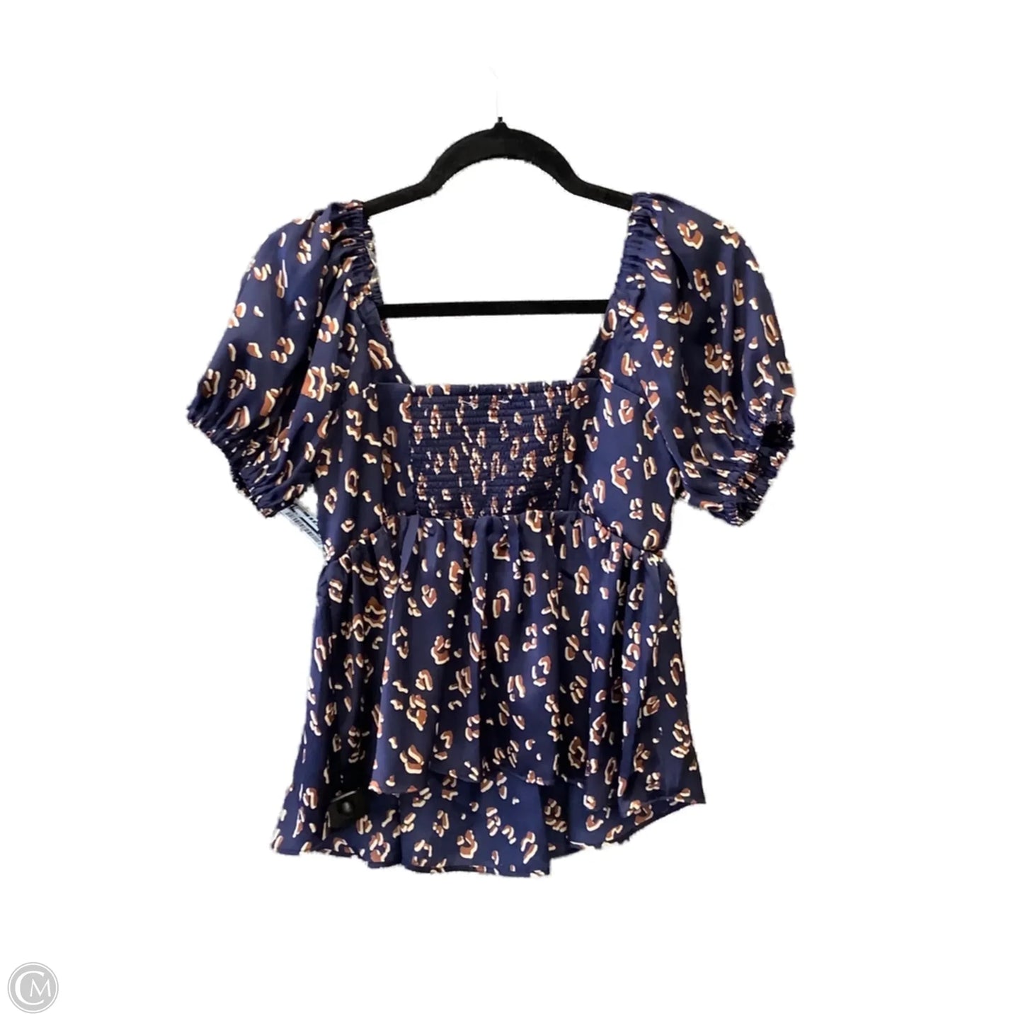 Top Short Sleeve By Entro In Blue, Size: S