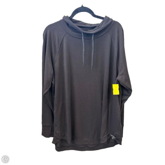 Athletic Top Long Sleeve Collar By Tek Gear In Black, Size: Xxl