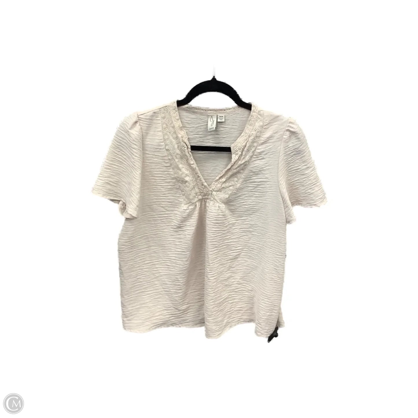 Top Short Sleeve By Joie In Cream, Size: M
