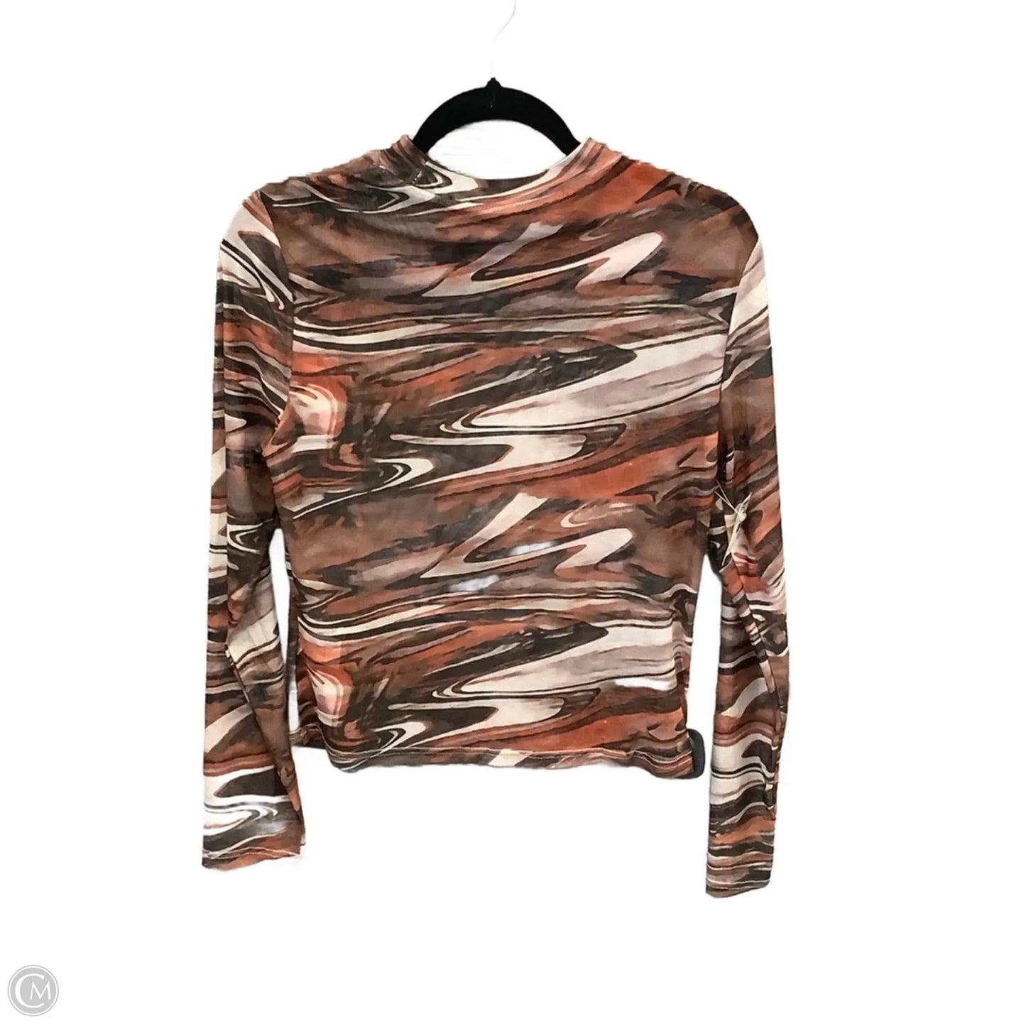 Top Long Sleeve By Cmf In Brown, Size: S