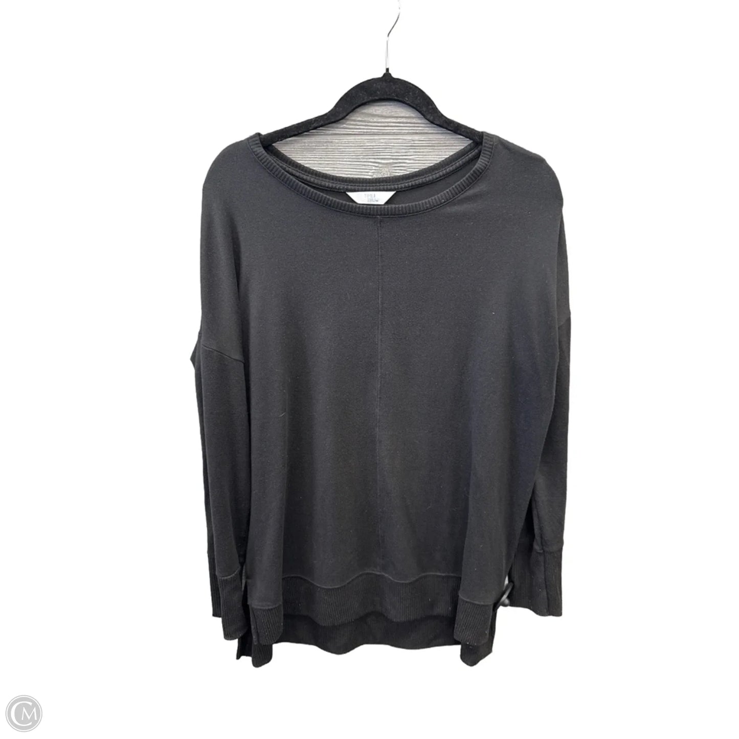 Top Long Sleeve By Time And Tru In Black, Size: M