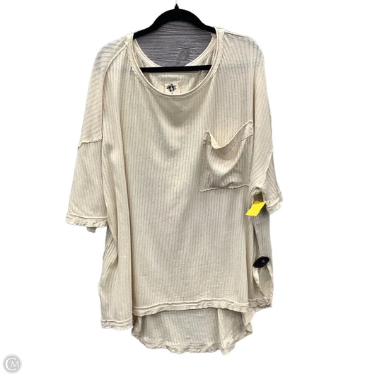 Tunic Short Sleeve By We The Free In Cream, Size: L